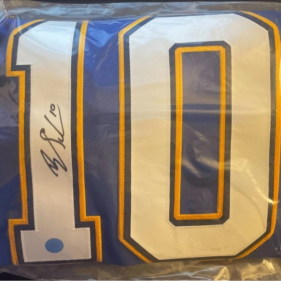 Brayden Schenn St.Louis Blues Adidas NHL Climalite Signed Jersey with COA! - Picture 8 of 8